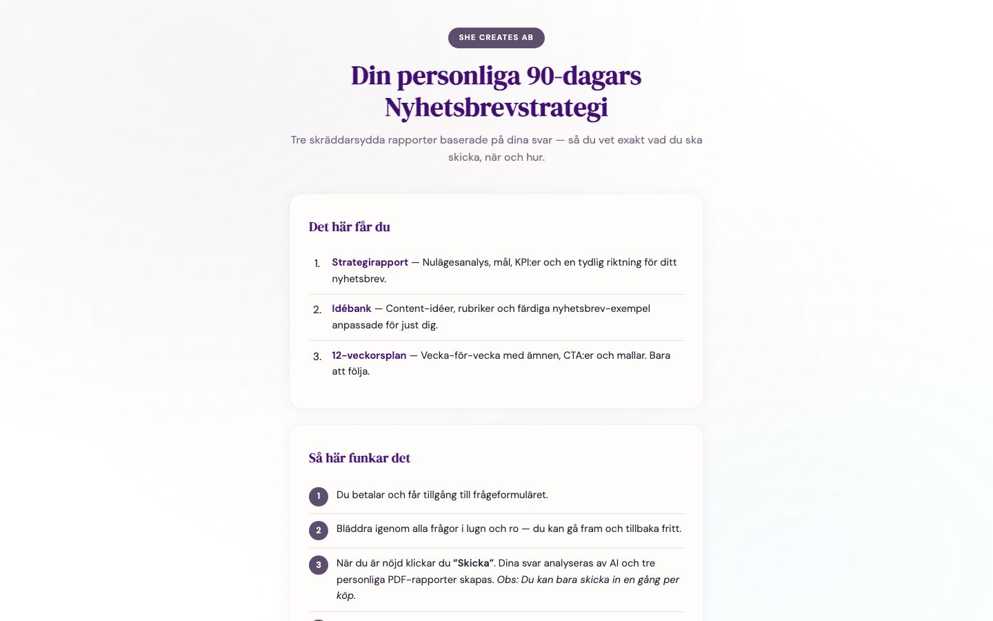 Nyhetsbrevsrapporten, en personlig 90-dagars nyhetsbrevsstrategi.